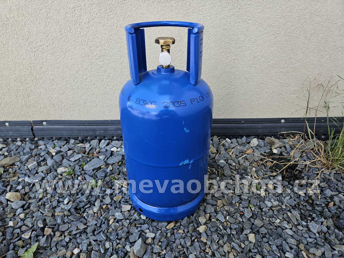 Tlaková, plynová láhev 5 kg, nová, plnitelná MEVA 316M bez náplně