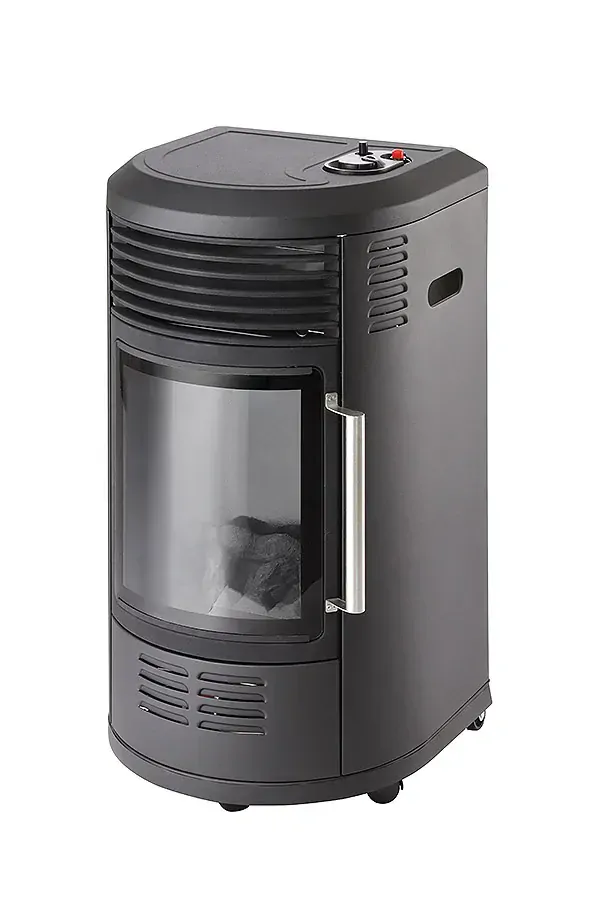 Meva Plynová kamna Relax Deluxe 3,4 kW TB20001 se skleněnými dvířky, piezo
