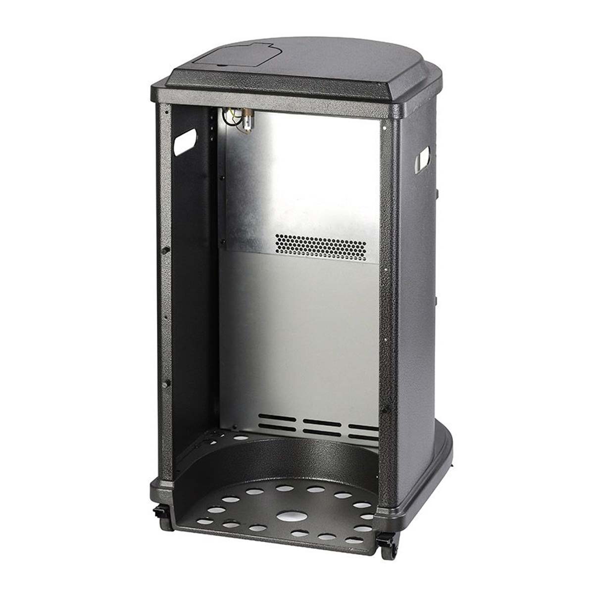 Meva plynová litinová kamna Verona 3,4 kW PB TB25001 + termo ventilátor, imitace krbu