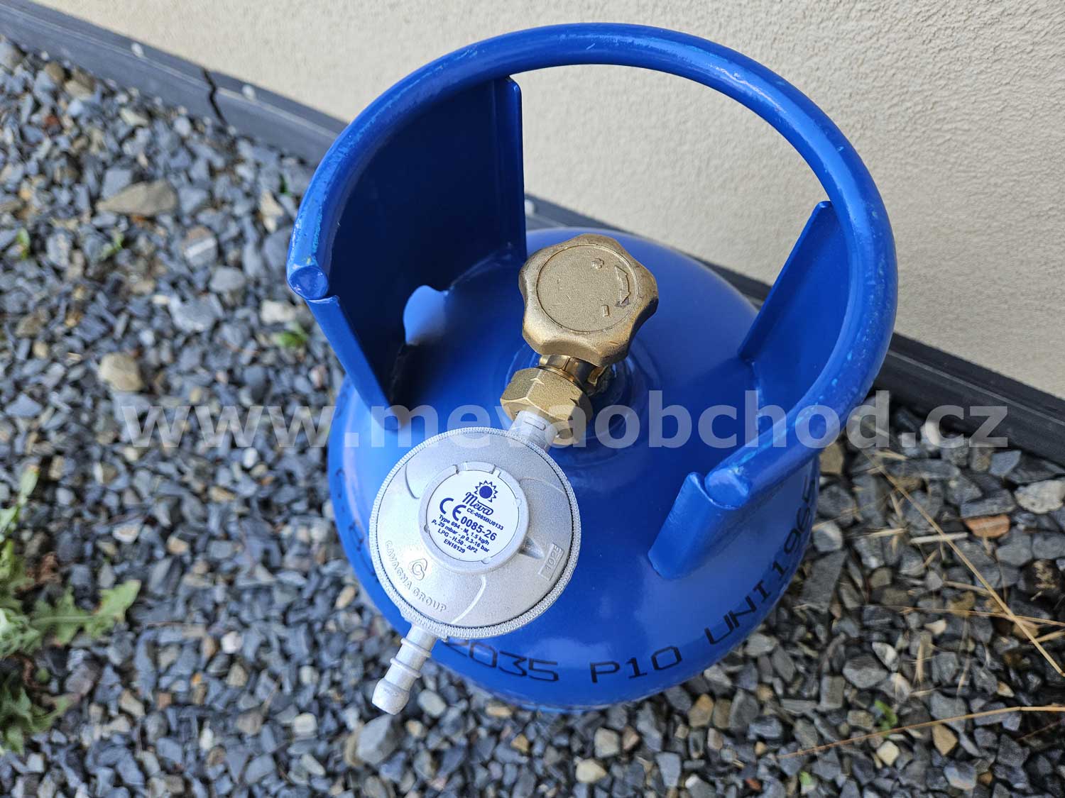 Tlaková, plynová láhev 5 kg, nová, plnitelná MEVA 316M bez náplně