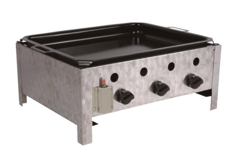 MEVA Duo Set plynová pánev Pelvis 10 kW + grilovací rošt Rascal GP15001, GD15002