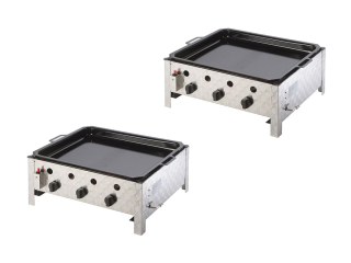 2-PACK Profi plynová pánev PELVIS 10 kW 3-hořák MEVA GP15001, 2 ks
