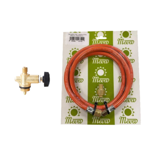 Připojovací set Meva 4754 + 2157 na 2kg PB láhev (závit 7/16"), redukce, přímý tlak